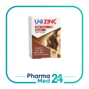 قرص یونی زینک ۱۵ میلی‌گرم ۶۰ عددی (ابیان دارو)