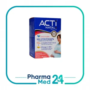 کپسول + قرص اکتی ناتال پلاس امگا + دی اچ ای - ۶۰ عددی (ابیان دارو)
