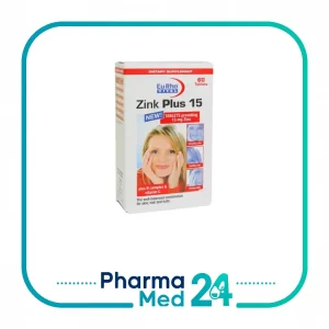 قرص زینک پلاس ۱۵ میلی‌لیتری گرم یوروویتال ۶۰عددی