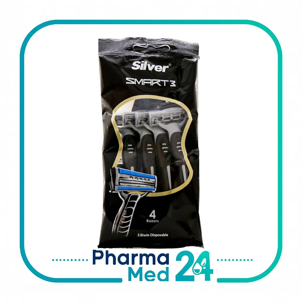 Silver 3 Blades Disposable Smart 3 Razors