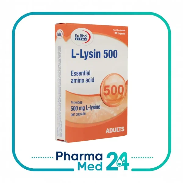 Eurho Vital L Lysin 500 Mg 30 Caps