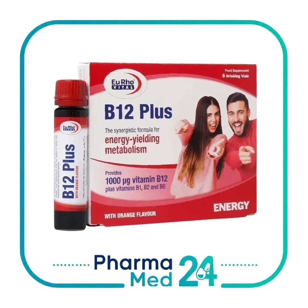 ویال خوراکی ب 12 پلاس 1000 میلی گرم 6 عددی (یوروویتال)