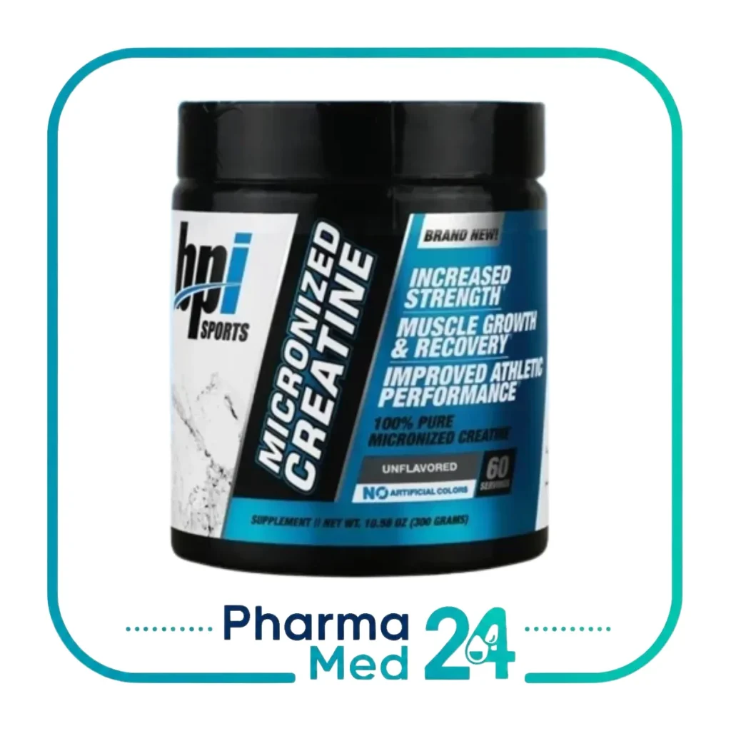 پودر کراتین میکرونایزد بی پی آی اسپورت ۳۰۰ گرمی بدون طعم BPI Sports Micronized Creatine Monohydrate