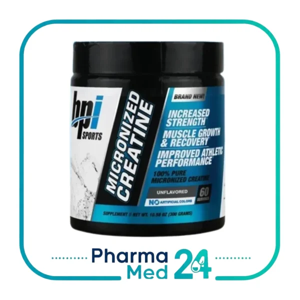 پودر کراتین میکرونایزد بی پی آی اسپورت ۳۰۰ گرمی بدون طعم BPI Sports Micronized Creatine Monohydrate