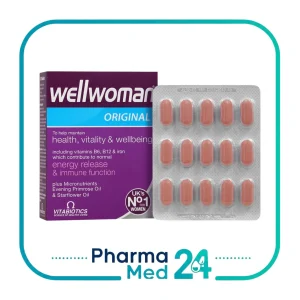 جعبه بنفش قرص ول وومن اورجینال ویتابیوتیکس ۳۰ عدد مخصوص بانوان Wellwoman Original